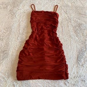 Ranched Body-con Mini Cocktail  Dress